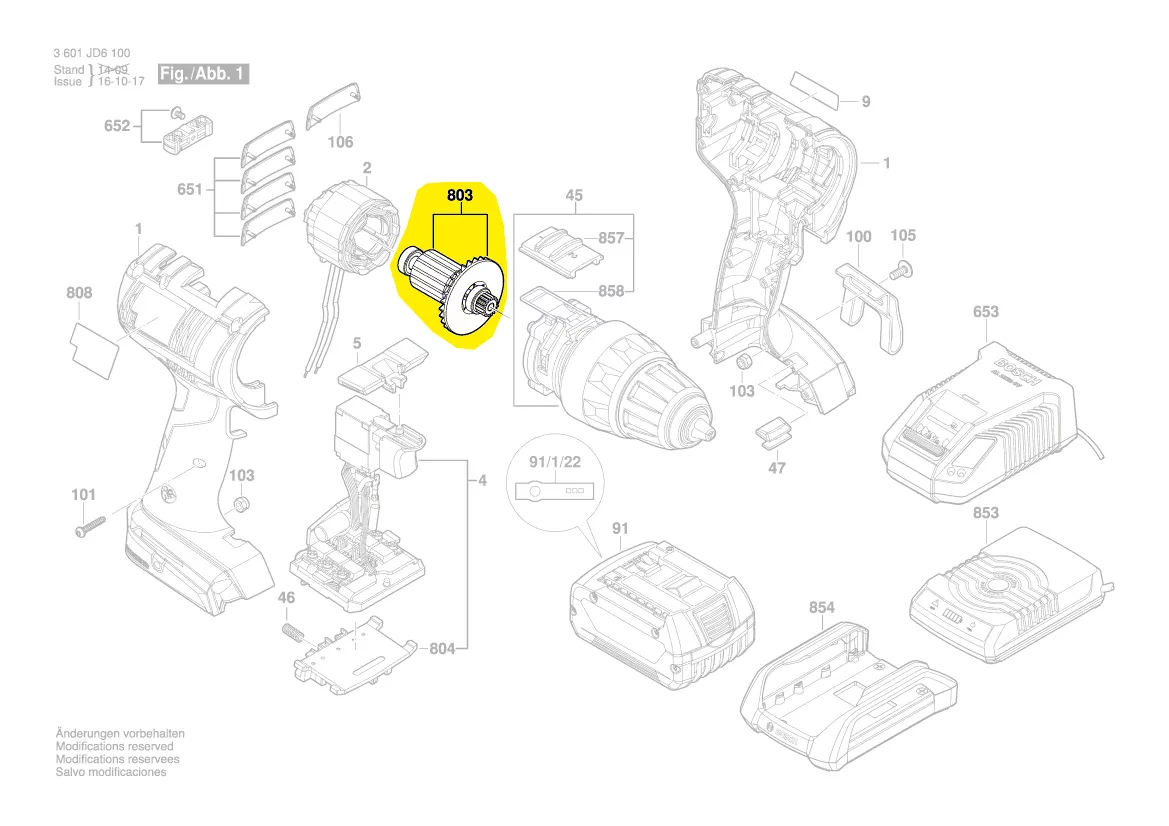 Induit BOSCH réf. 2 609 199 671